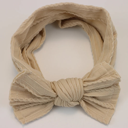 3-delige baby haarbandenset – strikjes & elastische band – newborn cadeau & haaraccessoire