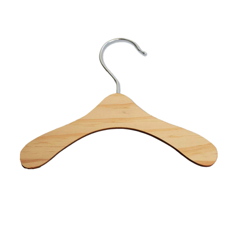 10-delige houten hangers – antislip kledinghangers voor poppenjurken & accessoires