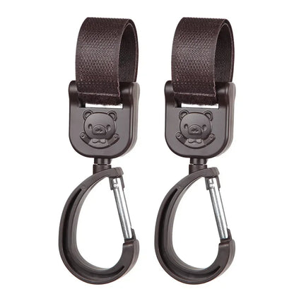 Draaibare kinderwagenhaken – universele tasdragers – stevige ophanghaken voor buggy & wandelwagen