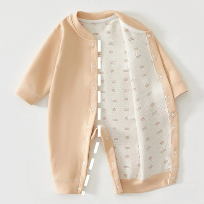 Warme baby romper – herfst/winter – zacht katoen – unisex