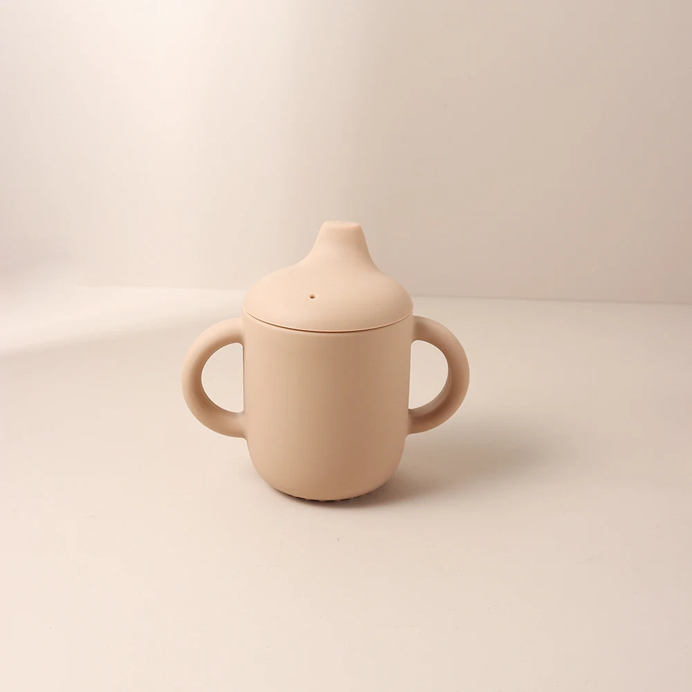Baby Siliconen Sippy Cup 180ml – BPA-vrije Drinkbeker met Handvatten voor Leren Drinken