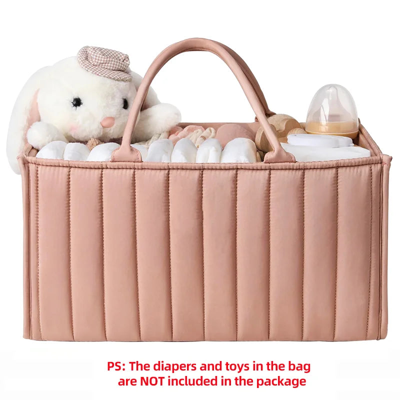Opvouwbare luiertas organizer – ruime mand voor luiers & babyspullen – draagbaar & multifunctioneel