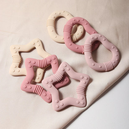 Ster Siliconen Bijtring – Food Grade Baby Teether voor Gezonde Tandjesontwikkeling