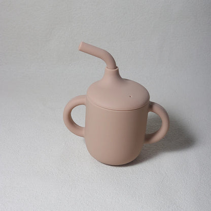 Baby Siliconen Sippy Cup 180ml – BPA-vrije Drinkbeker met Handvatten voor Leren Drinken