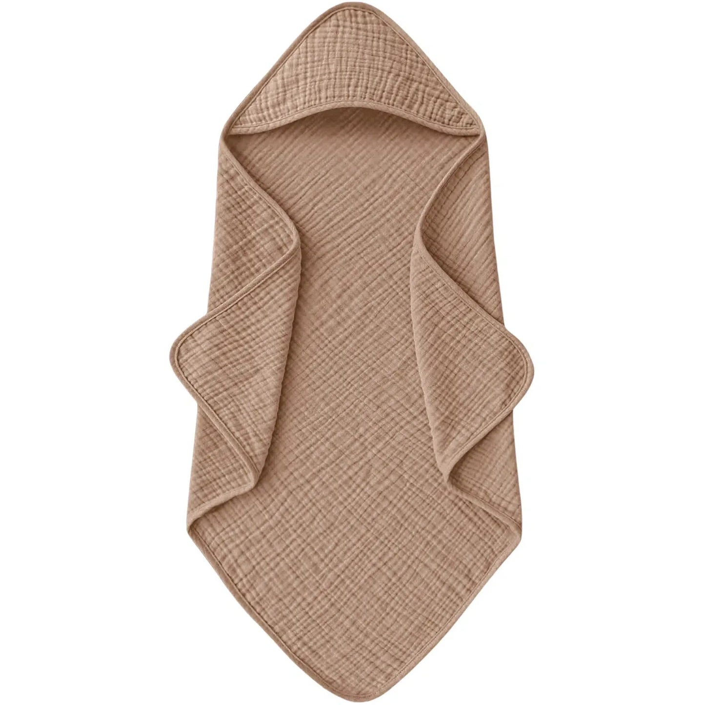 Baddoek met capuchon voor baby – zacht & absorberend – 76x76 cm