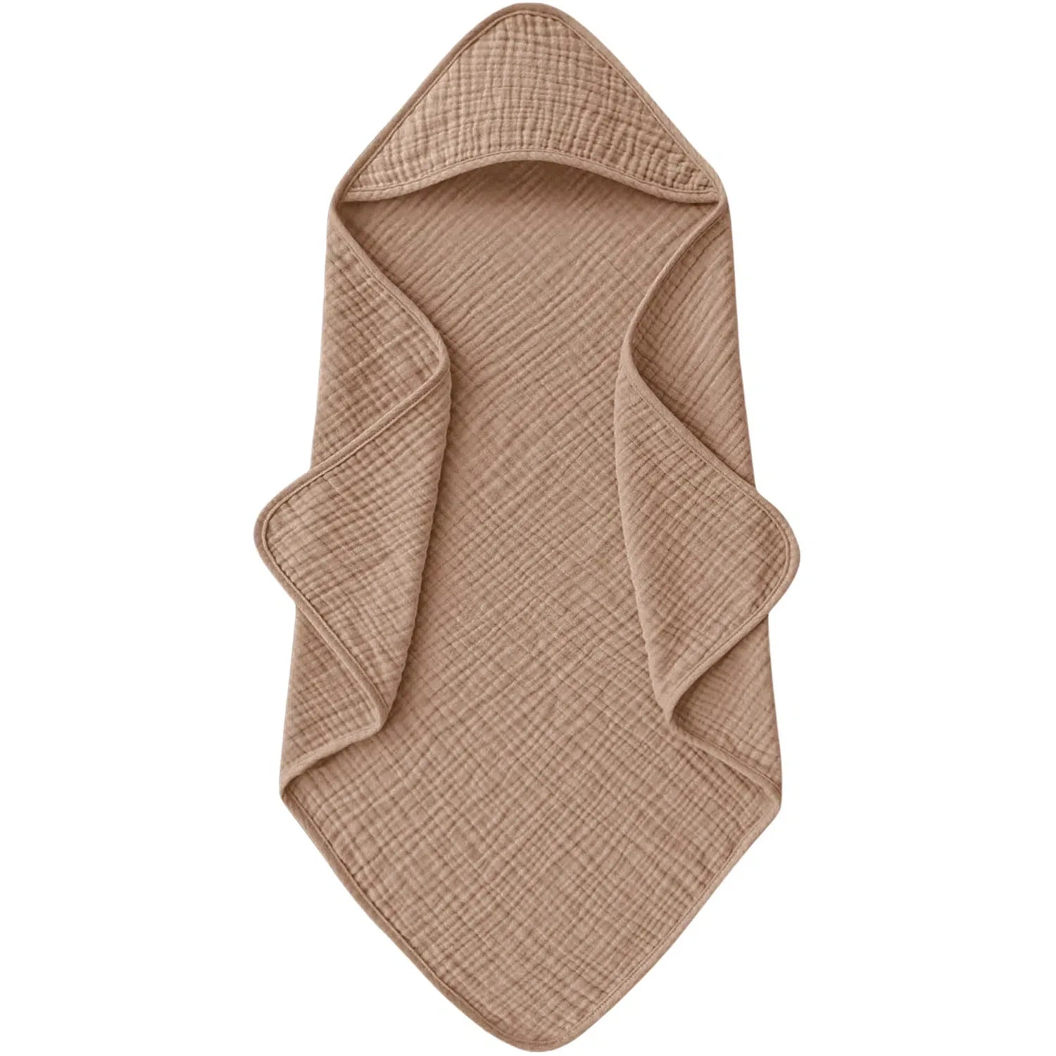 Baddoek met capuchon voor baby – zacht & absorberend – 76x76 cm