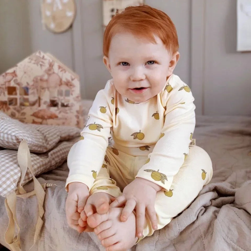 Baby pyjama set – lange mouwen & broek – zacht katoen – unisex loungewear