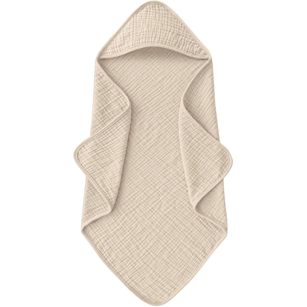 Baddoek met capuchon voor baby – zacht & absorberend – 76x76 cm