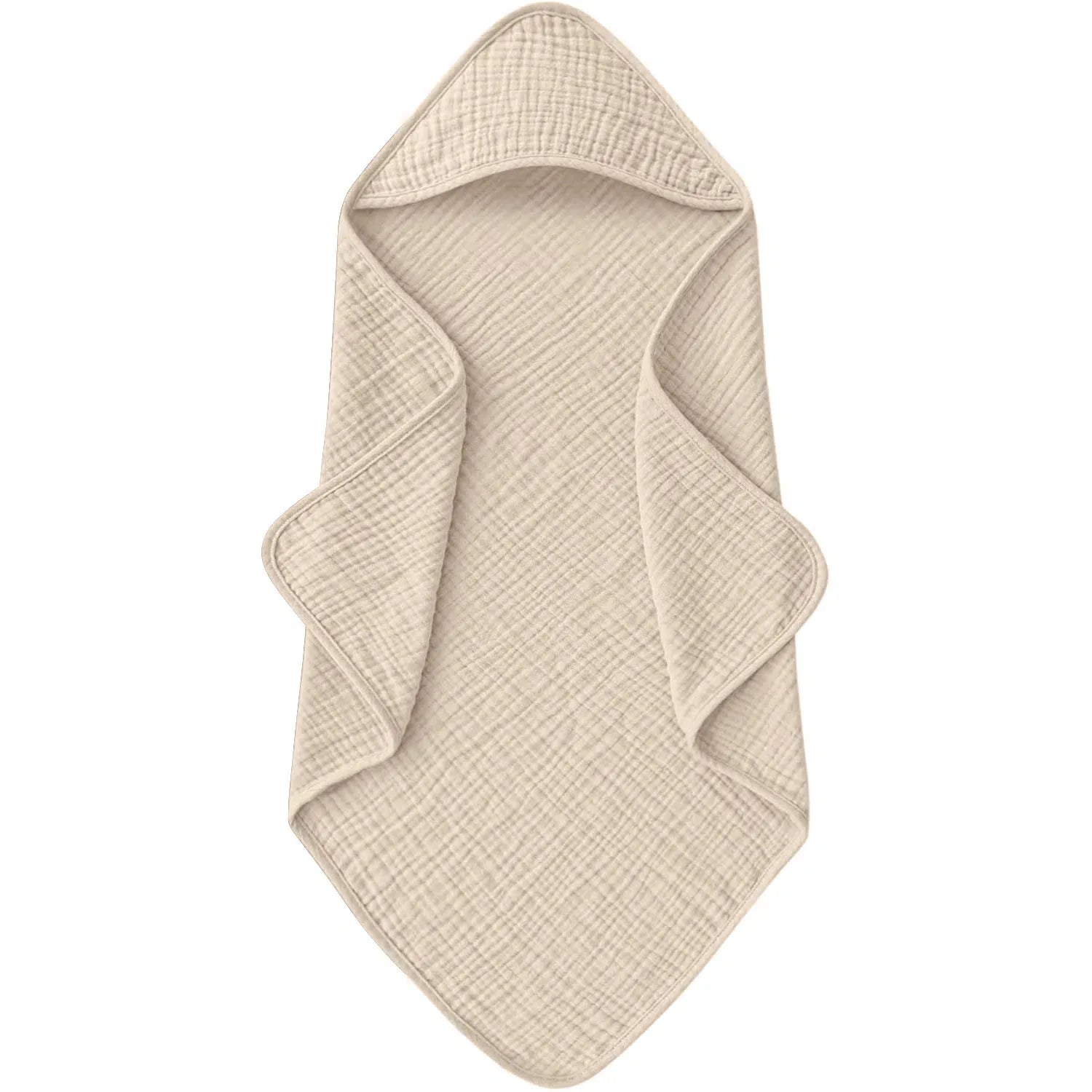 Baddoek met capuchon voor baby – zacht & absorberend – 76x76 cm