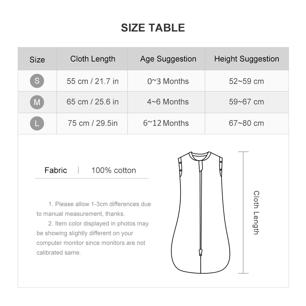 Zomerse Baby Slaapzak – Mouwloos & Ademend (0–24 maanden)