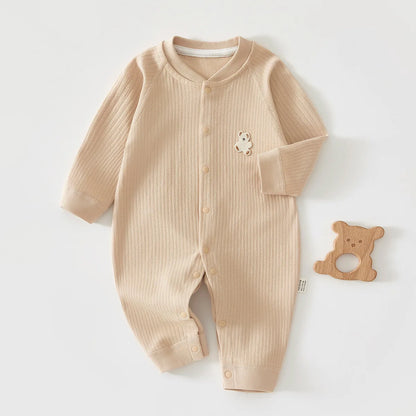 Warme baby romper – herfst/winter – zacht katoen – unisex