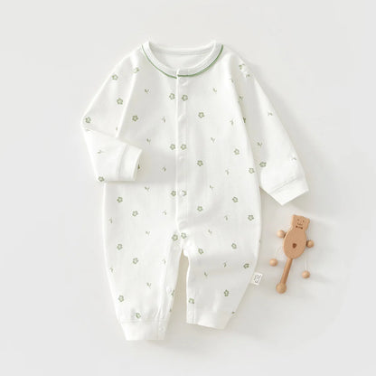 Zachte baby romper – lente/herfst – katoen – unisex newborn kruippakje/boxpakje met schattige print