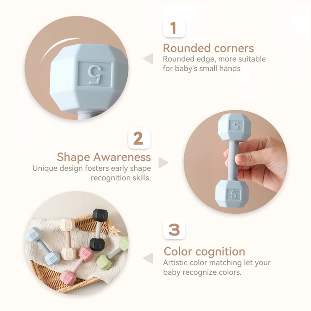 Siliconen rammelaar & bijtspeeltje – BPA-vrij