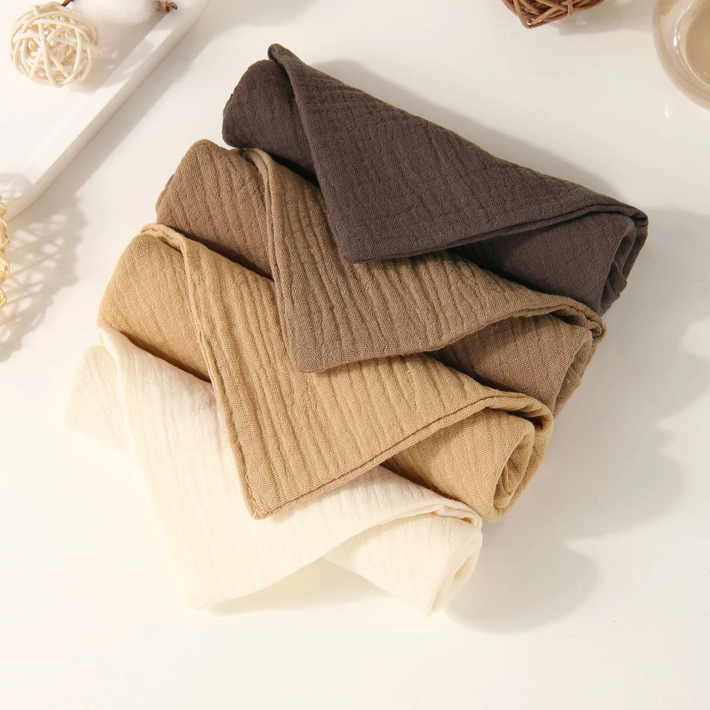 Hydrofiele babydoekjes – 23x23 cm – mousseline katoen – wasdoekjes voor gezicht & handen