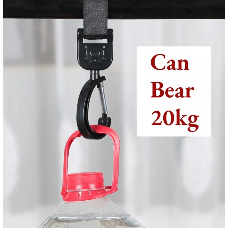 Draaibare kinderwagenhaken – universele tasdragers – stevige ophanghaken voor buggy & wandelwagen