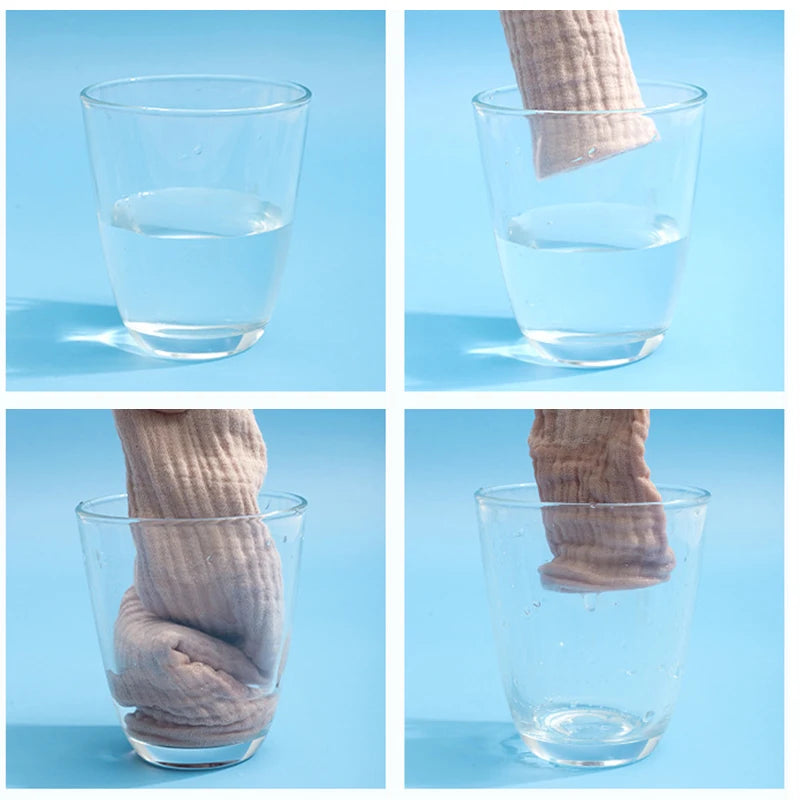 Hydrofiele babydoekjes – 23x23 cm – mousseline katoen – wasdoekjes voor gezicht & handen