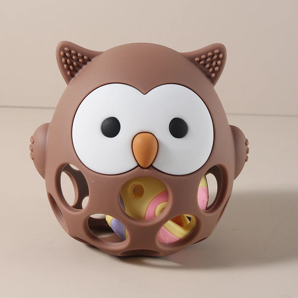 Baby Uil Bijtring – Siliconen Teether Speelgoed voor Baby’s