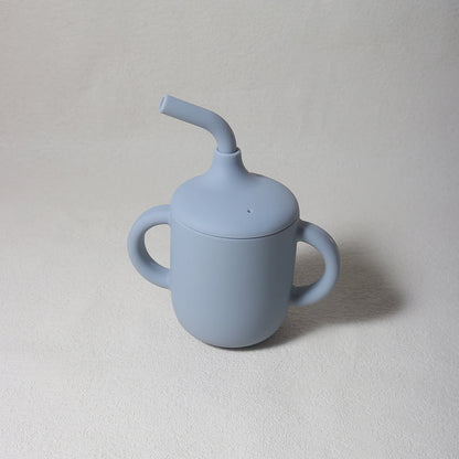 Baby Siliconen Sippy Cup 180ml – BPA-vrije Drinkbeker met Handvatten voor Leren Drinken