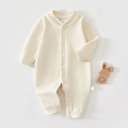 Warme baby romper – herfst/winter – zacht katoen – unisex