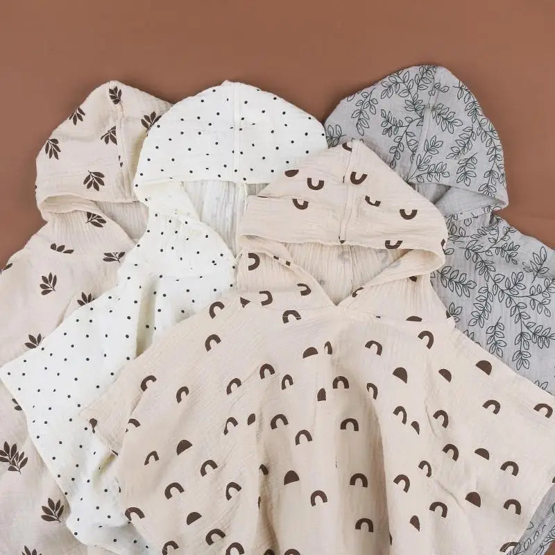 Baby badjas met capuchon – huidvriendelijke badhanddoek – peuter badjas voor na het badje