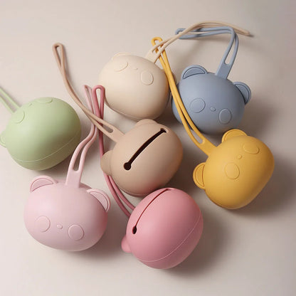 Panda Beer Speenhouder – Siliconen Fopspeen Case voor Baby’s