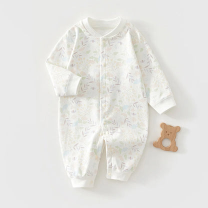 Zachte baby romper – lente/herfst – katoen – unisex newborn kruippakje/boxpakje met schattige print