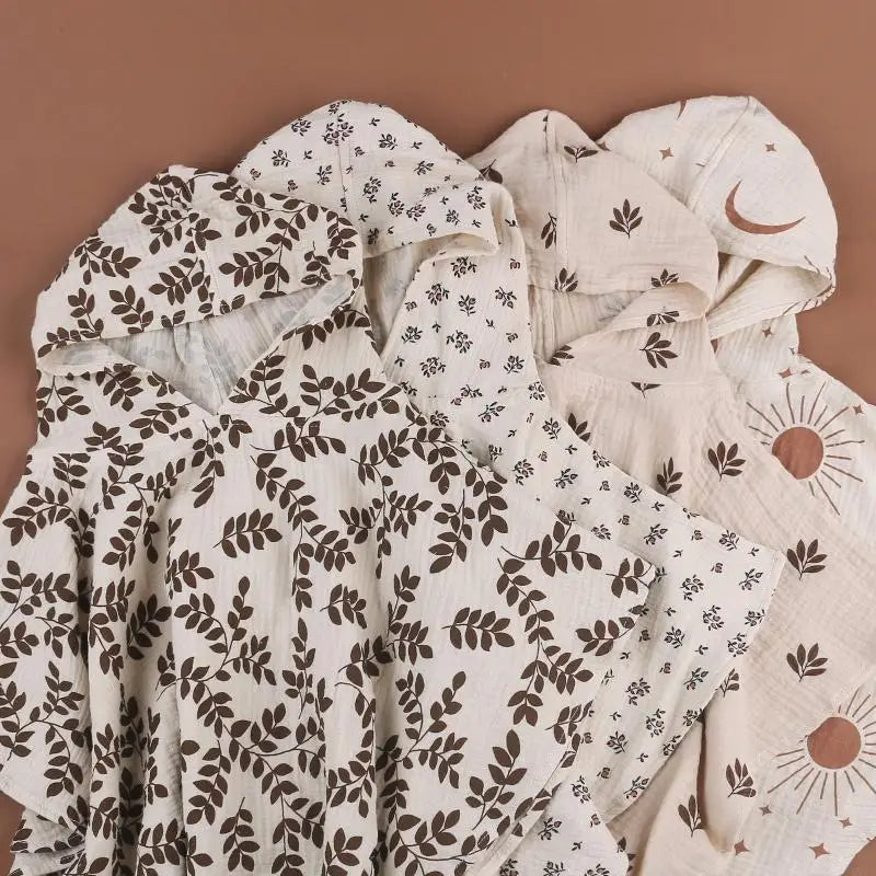 Baby badjas met capuchon – huidvriendelijke badhanddoek – peuter badjas voor na het badje