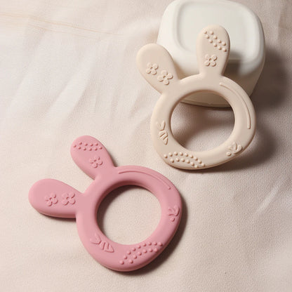 Siliconen Bijtring konijn – Educatief Speelgoed voor Baby’s