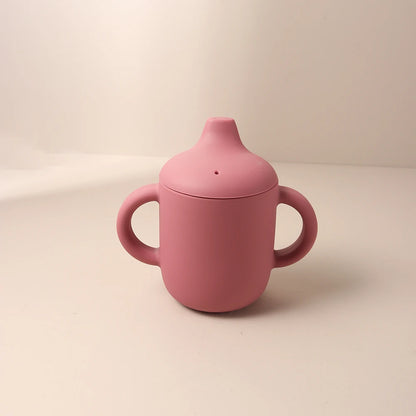 Baby Siliconen Sippy Cup 180ml – BPA-vrije Drinkbeker met Handvatten voor Leren Drinken