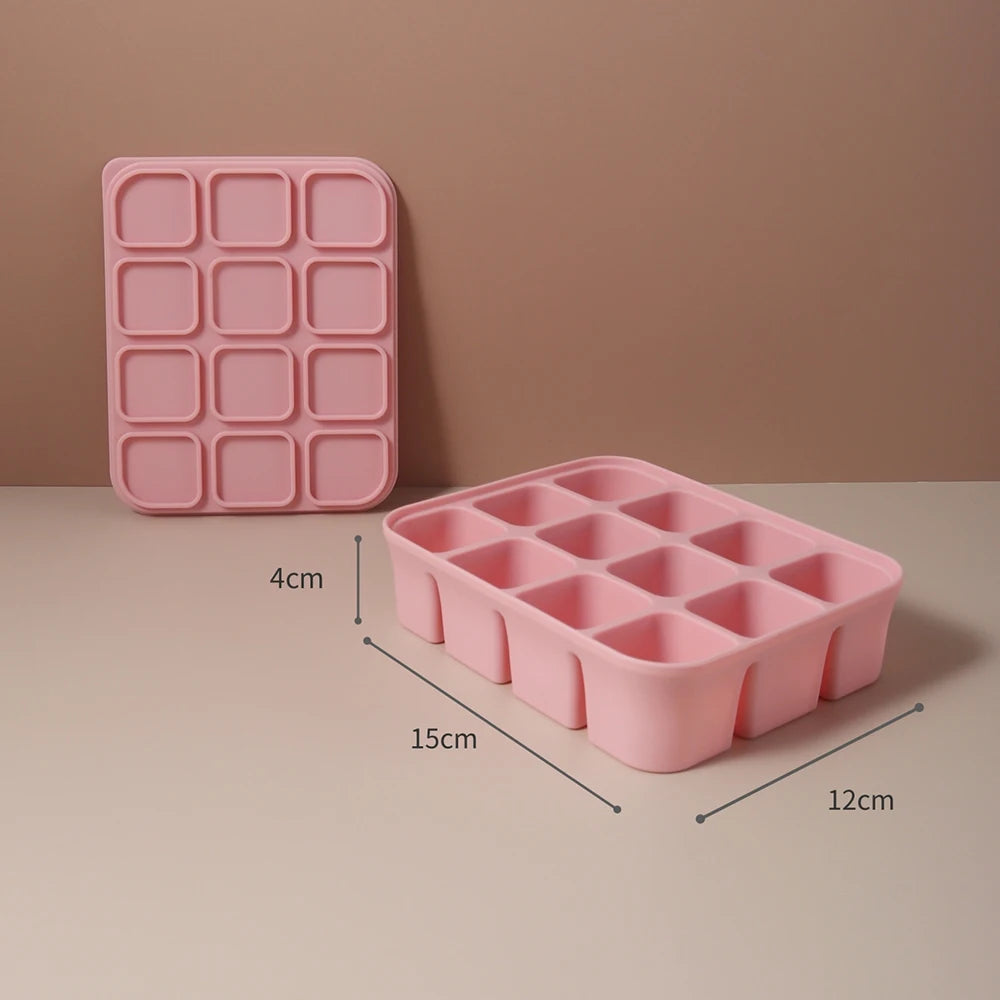 Siliconen Baby Voedselbakje met Deksel – Meervoudige Vakjes voor Hygiënische Opslag