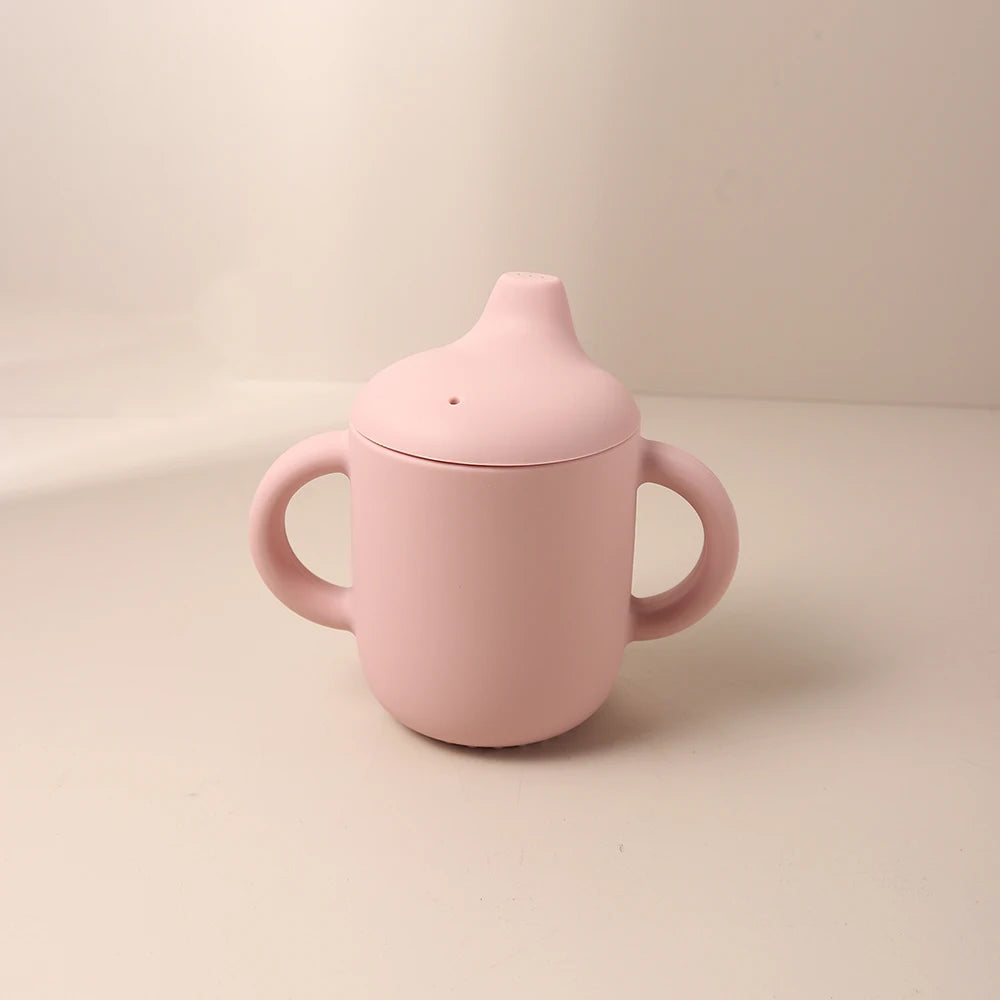 Baby Siliconen Sippy Cup 180ml – BPA-vrije Drinkbeker met Handvatten voor Leren Drinken