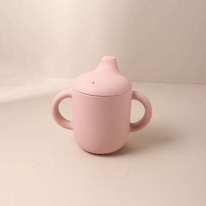 Baby Siliconen Sippy Cup 180ml – BPA-vrije Drinkbeker met Handvatten voor Leren Drinken