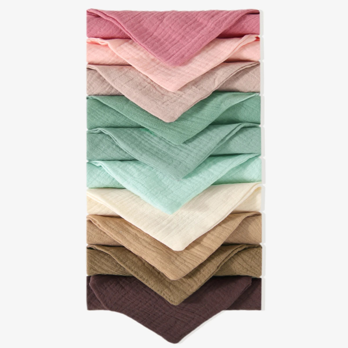 Hydrofiele babydoekjes – 23x23 cm – mousseline katoen – wasdoekjes voor gezicht & handen