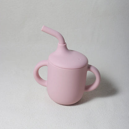 Baby Siliconen Sippy Cup 180ml – BPA-vrije Drinkbeker met Handvatten voor Leren Drinken