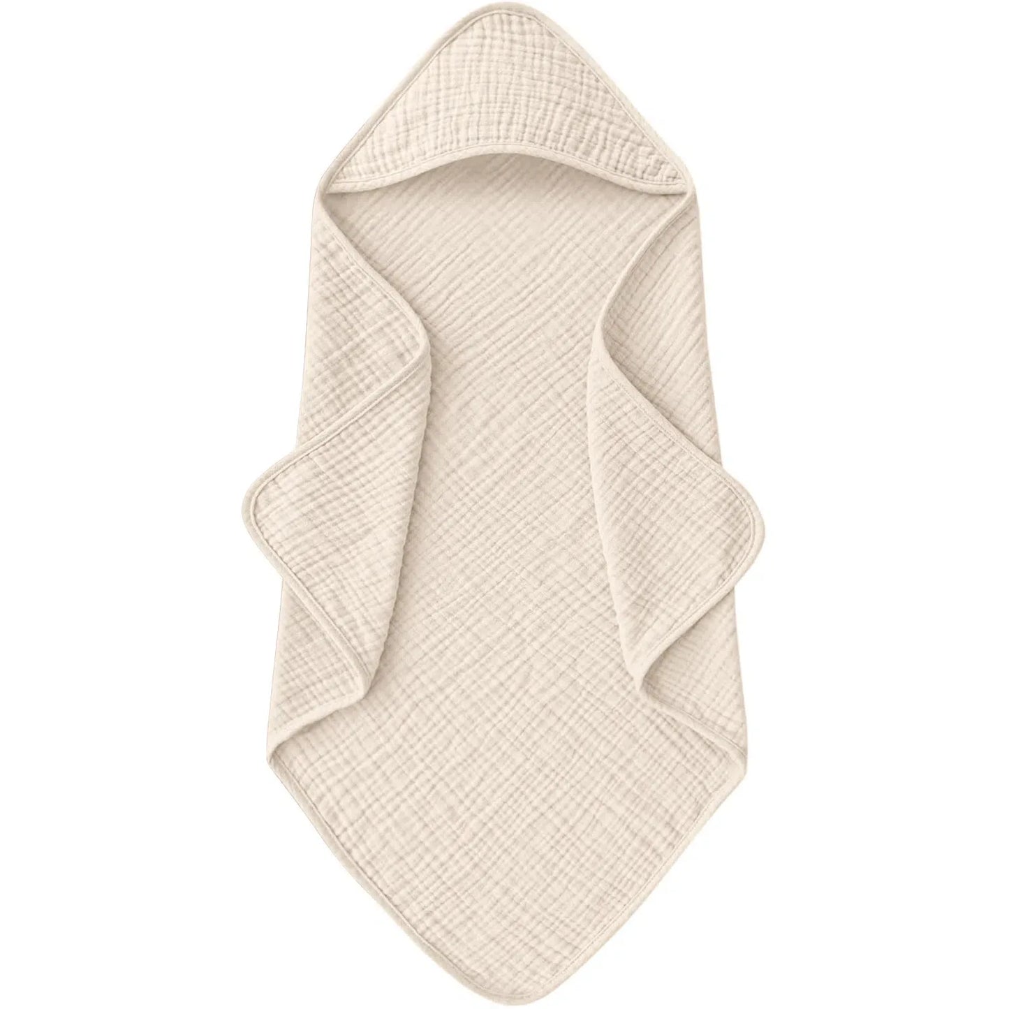 Baddoek met capuchon voor baby – zacht & absorberend – 76x76 cm