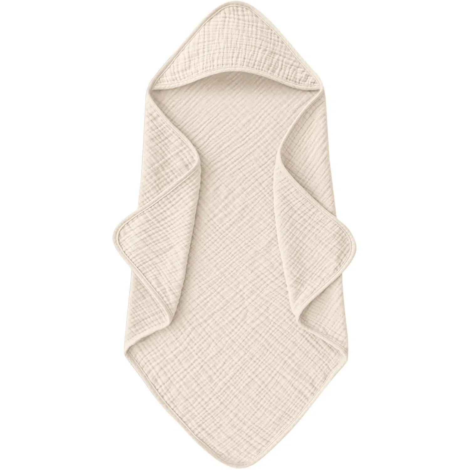 Baddoek met capuchon voor baby – zacht & absorberend – 76x76 cm