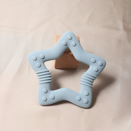 Ster Siliconen Bijtring – Food Grade Baby Teether voor Gezonde Tandjesontwikkeling