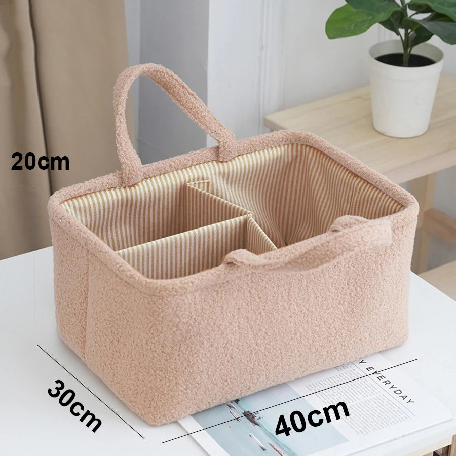 Opbergmand teddy - multifunctionele luiertas & organizer – voor flesjes, luiers & babyspullen