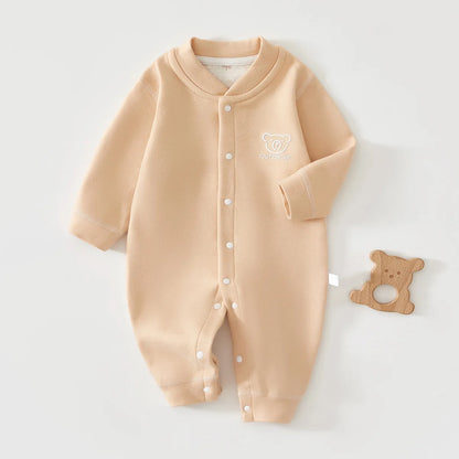 Warme baby romper – herfst/winter – zacht katoen – unisex